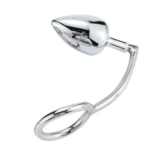 Set Anal 4663 Ring DiscreetChoice Steel Cock with Hook Stainless 0921
